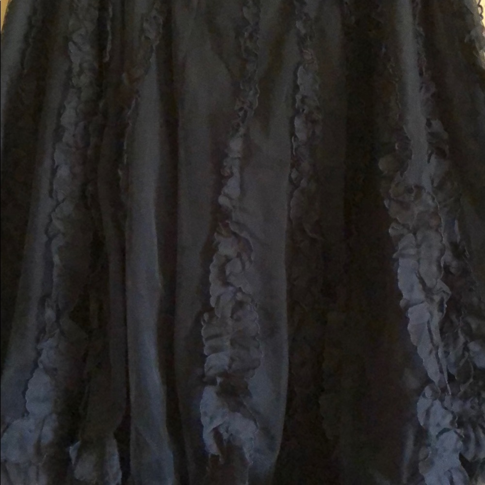 Red Valentino silk skirt with ruffle detail - Picture 3 of 7